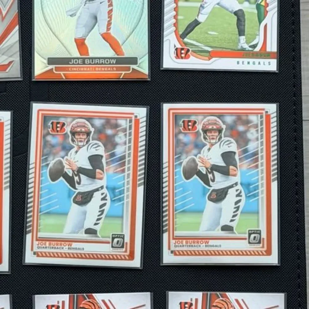 Joe Burrow Bengals Football Card Lot – Optic, Select, Prestige, Revolution, Rook